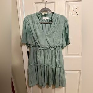 Boutique dress worn once size small beautiful blue color